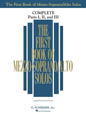 The First Book of Solos Complete Parts I II and III Mezzo-Soprano/Alto Vocal Collection 90+ Classica FBO SOLOS COMP PARTS I II & II 