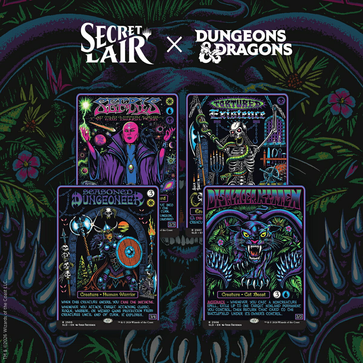 マジック：ザ・ギャザリング Secret Lair Roll for Initiative Superdrop Secret Lair x Dungeons ＆ Dragons(R): Black Lights ＆ Dark Dungeons【クレジットカード決済限定】