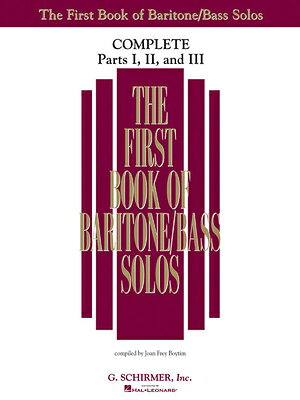 The First Book of Solos Complete Parts I II and III Baritone/Bass Vocal Collection 90+ Classical Son FBO SOLOS COMP PARTS I II & II 