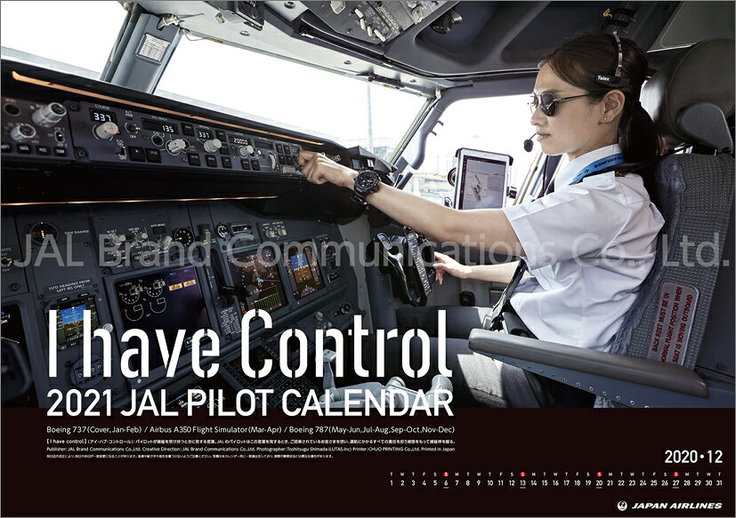 JAL「PILOT -I have Control-」（2021年1月始まりカレンダー）