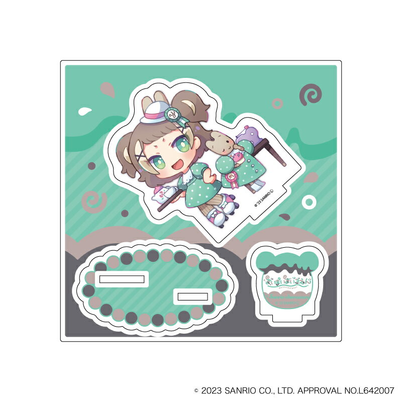 アクリルフィギュアプレート「まいまいまいごえん」10/ユズリハ×マロンクリーム(ミニキャライラスト)【グッズ】