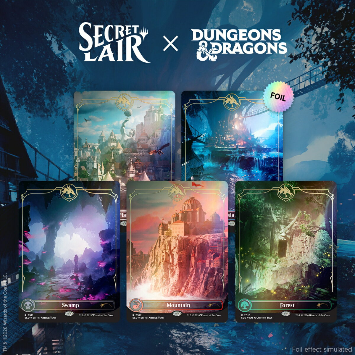 マジック：ザ・ギャザリング Secret Lair Roll for Initiative Superdrop Secret Lair x Dungeons ＆ Dragons(R): Lands of the Forgotten Realms Foil Edition【クレジットカード決済限定】