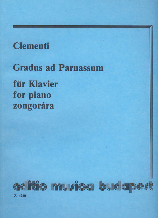 【輸入楽譜】クレメンティ, Muzio: グラドゥス・アド・パルナッスム(ハンガリー語,英語,独語)/Tausig編