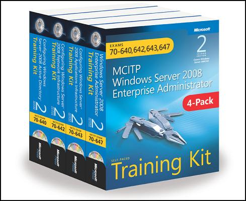 McItp Windows Server 2008 Enterprise Administrator: Training Kit 4-Pack: Exams 70-640, 70-642, 70-64 PREPAK-MCITP WINDOWS SE-2E-4PK [ Dan Holme ]