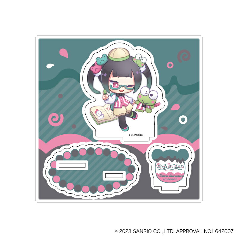 アクリルフィギュアプレート「まいまいまいごえん」13/リンリン×けろけろけろっぴ(ミニキャライラスト)【グッズ】