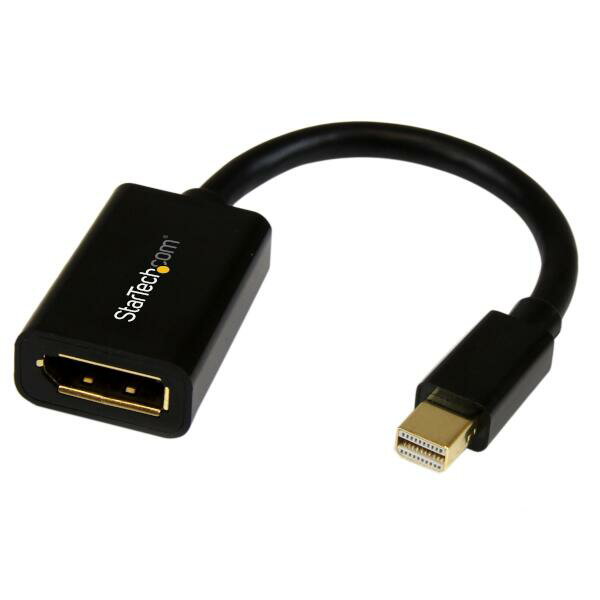 Mini DisplayPort - DisplayPort 変換アダプタ/15cm/ディスプレイポート 1.2/4K60Hz/mDPオス - DPメス