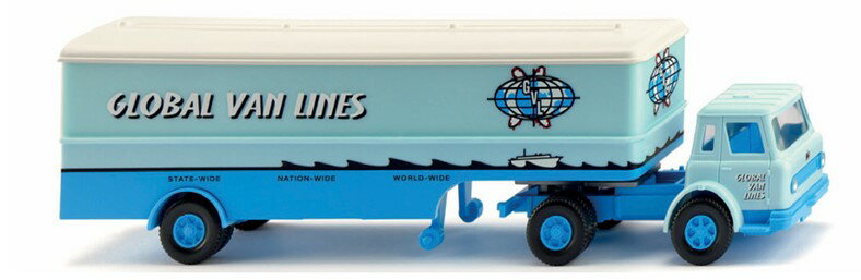 WIKING 1/87 インターナショナル・ハーベスター ボックストラック “Global Van Lines” 1962-79 【051330】 (ミニカー)