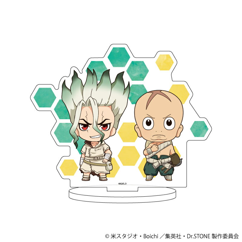 キャラアクリルフィギュア「Dr.STONE」23/石神千空&ソユーズ(ミニキャライラスト)【グッズ】