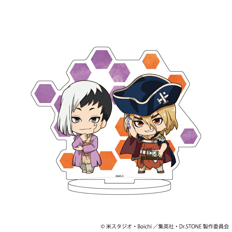 キャラアクリルフィギュア「Dr.STONE」24/あさぎりゲン&七海龍水(ミニキャライラスト)【グッズ】