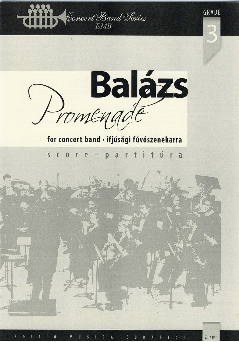 【輸入楽譜】バラージュ, Arpad: プロムナード: コンサートバンドのための行進曲の主題による変奏曲: フルスコア