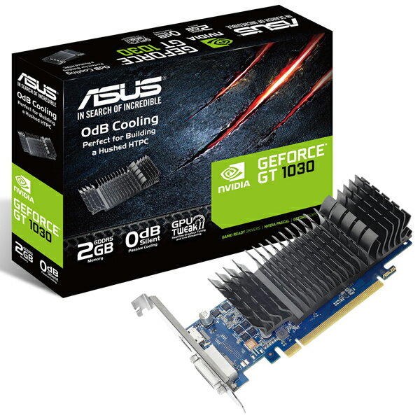 GeForce GT1030搭載 ファンレスロープロファイル対応グラフィックボード