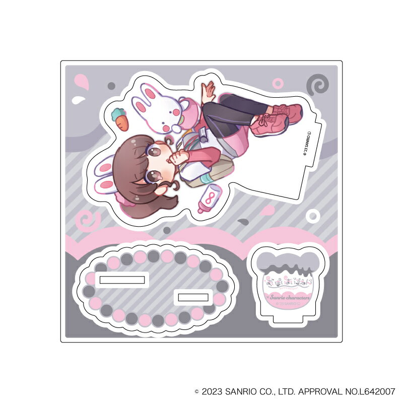 アクリルフィギュアプレート「まいまいまいごえん」18/ルミ先生×チアリーチャム(ミニキャライラスト)【グッズ】