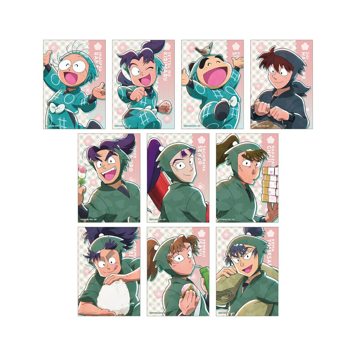 忍たま乱太郎描き下ろし 楽しいお花見の段ver. トレーディングブロマイド ver.A(BOX＝10)