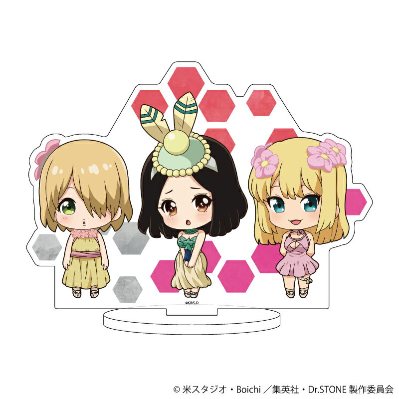 キャラアクリルフィギュア「Dr.STONE」25/銀狼&アマリリス&コハク(ミニキャライラスト)【グッズ】