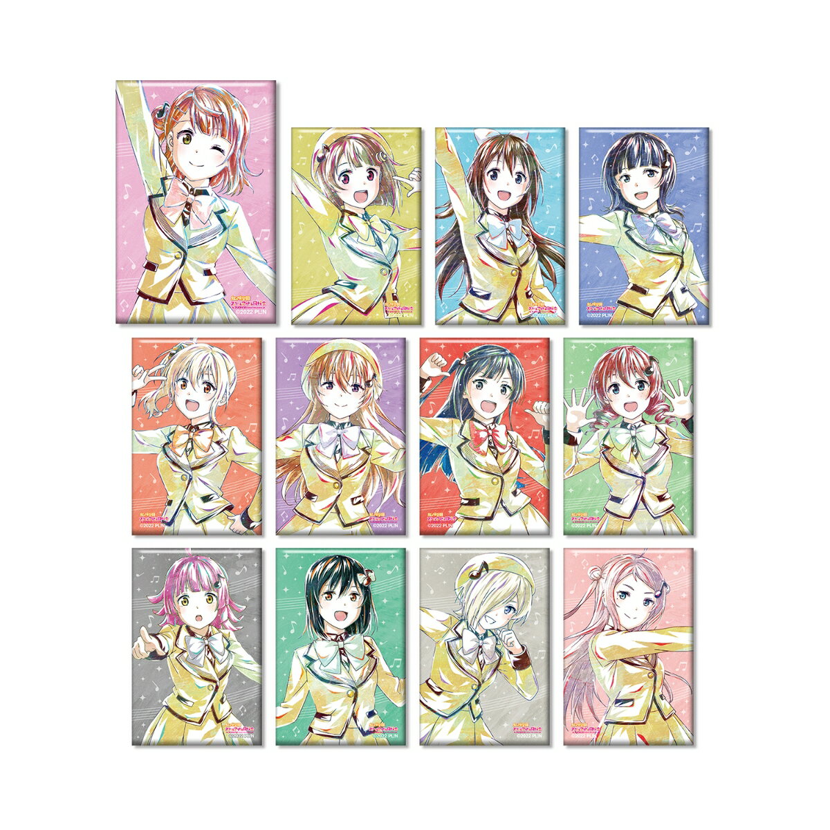 【グッズ】ラブライブ！虹ヶ咲学園スクールアイドル同好会 トレーディング Ani-Art スクエア缶バッジ(単位/BOX)