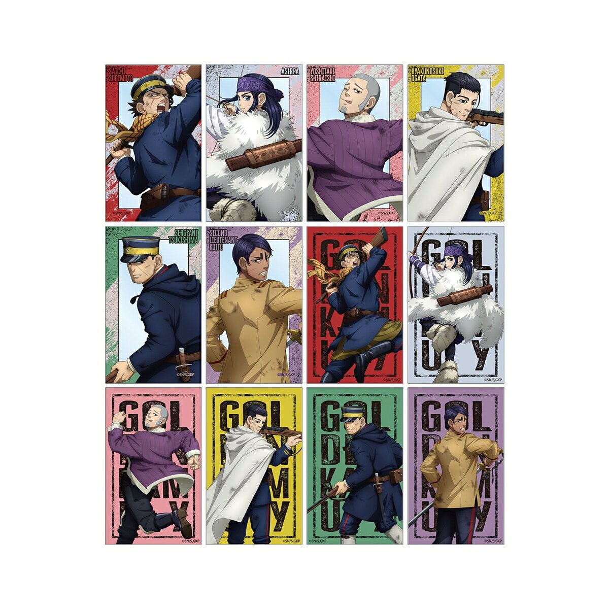 TVアニメ『ゴールデンカムイ』描き下ろし 戦う背中ver. トレーディングコンパクトクリアカード(BOX＝12個入)