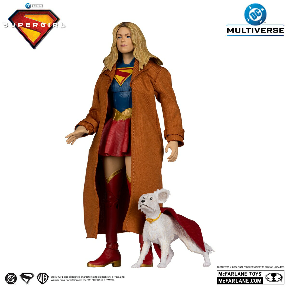 『DC』 【DCマルチバース】 7インチ・アクションフィギュア「デラックス・シアトリカル・エディション」スーパーガール＆クリプト［映画『スーパーガール（2026）』］ (フィギュア)