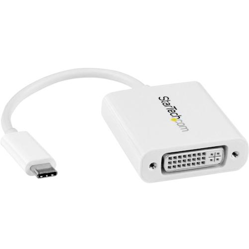 USB Type-C - DVI変換ディスプレイアダプタ ホワイト