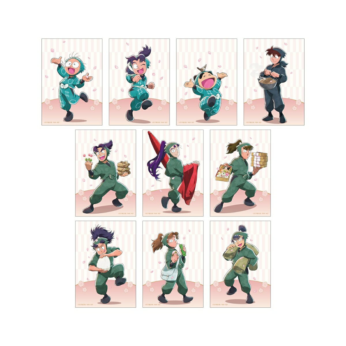 忍たま乱太郎描き下ろし 楽しいお花見の段ver. トレーディングブロマイド ver.B(BOX＝10)