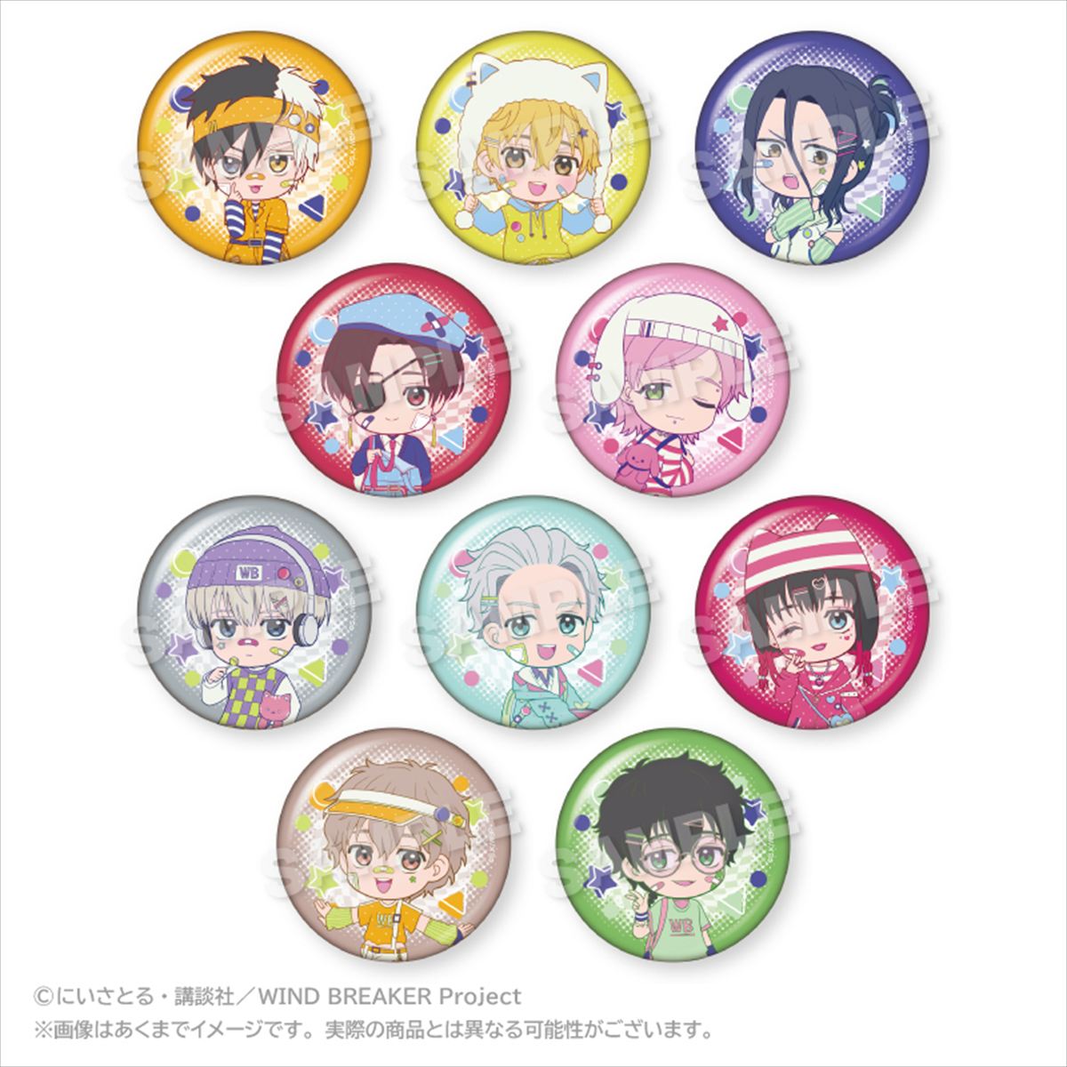 WIND BREAKER トレーディング缶バッジ vivid ver．