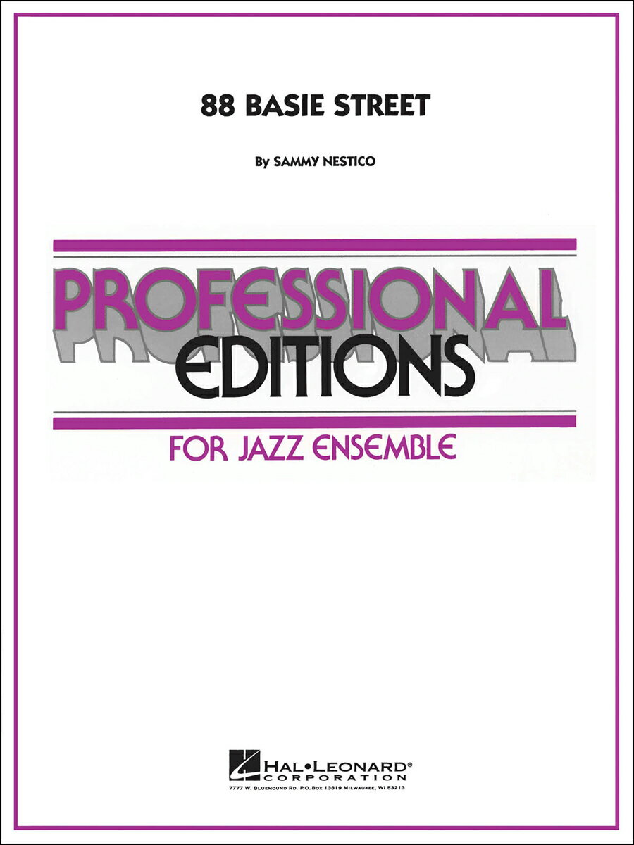 【輸入楽譜】ネスティコ, Sammy: 88 ベイシー・ストリート(ジャズ・アンサンブル): スコアとパート譜セット