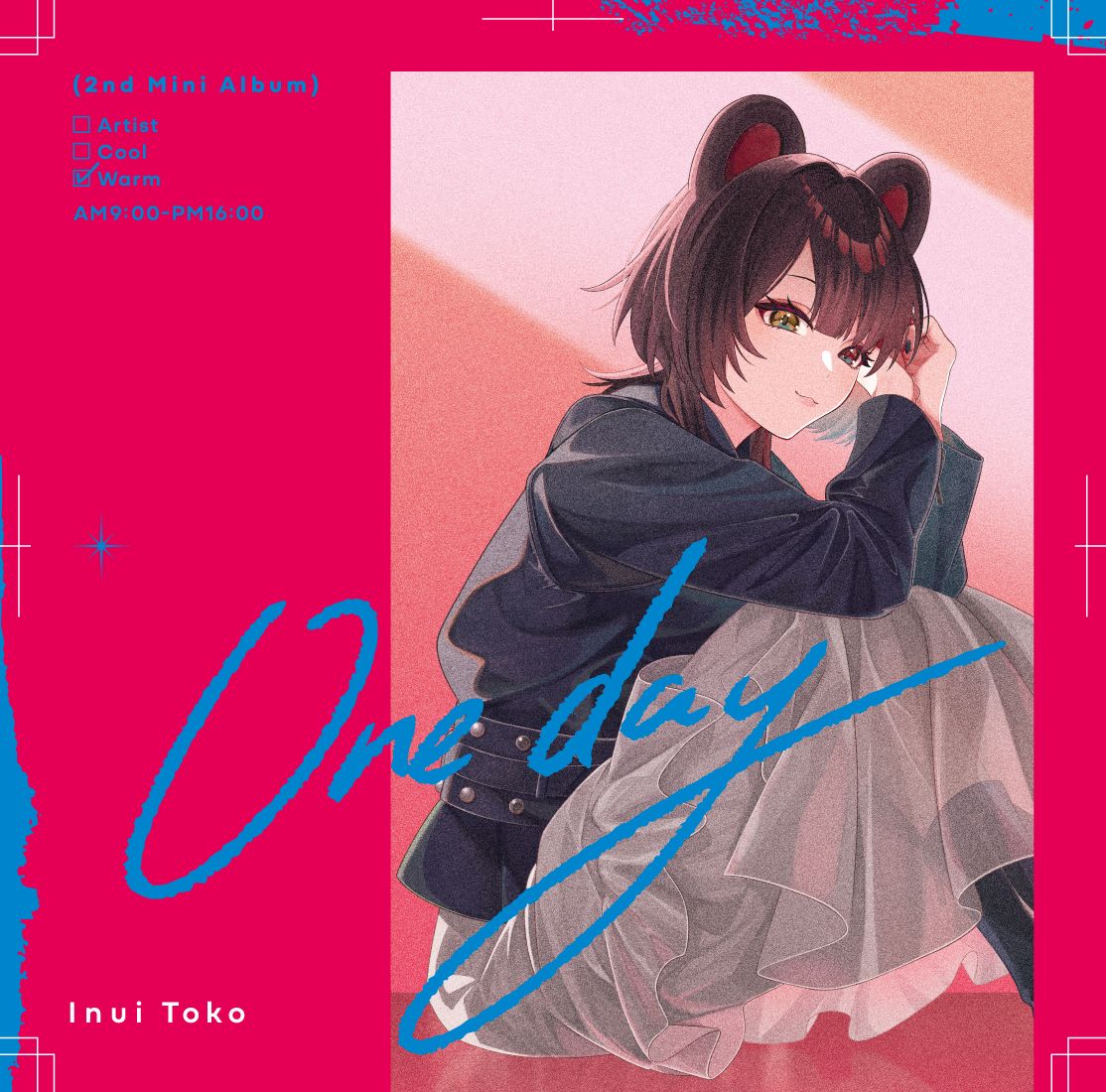 チャンネル登録者数100万人を超える人気VTuber・戌亥とこの2nd Mini Album。 

本作は、彼女のある一日の様々なシーンを切り取った全6曲を収録。
戌亥とこの最大の魅力である、豊かな感情を宿した歌声と体温を感じる語り口で、等身大の彼女の姿をR&Bテイストを軸に描き出す。