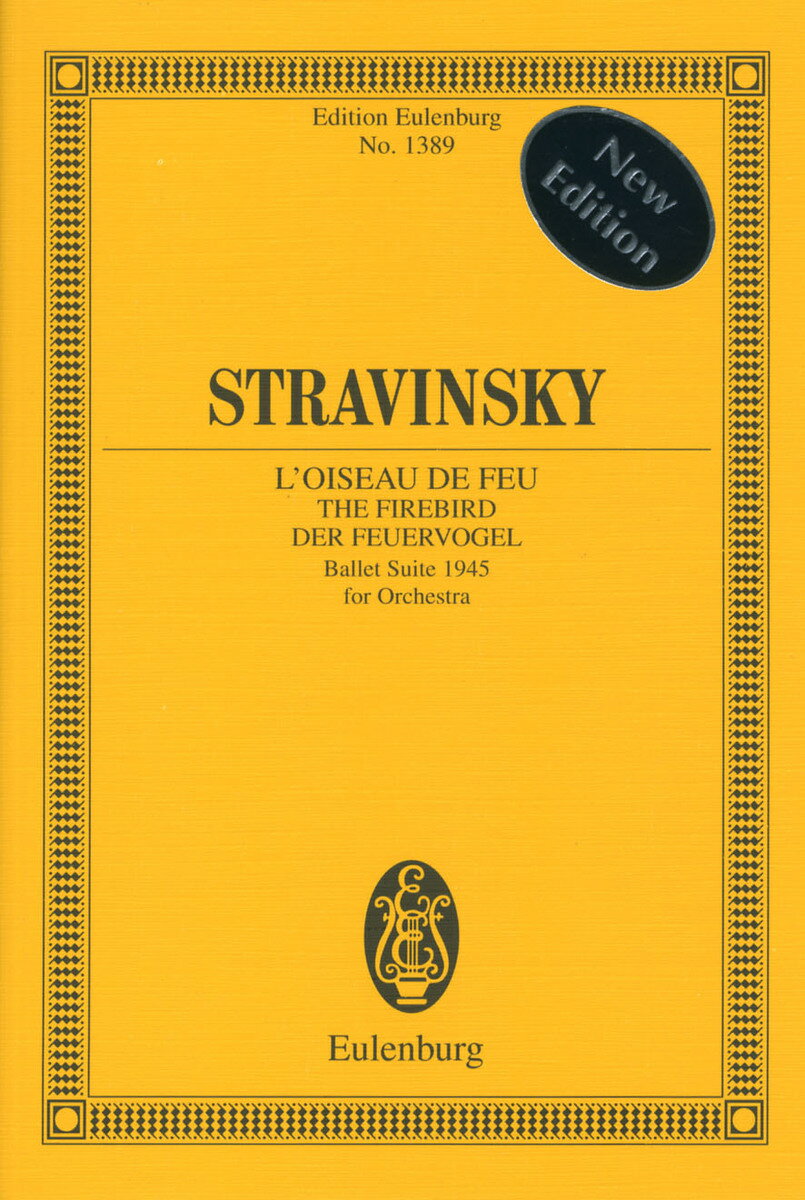 【輸入楽譜】ストラヴィンスキー, Igor: バレエ組曲「火の鳥」(1945年版): スタディ・スコア