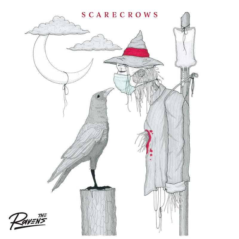 さあ動けScarecrows＜カカシたち＞
鬱屈とした呪縛からの解放をうたうThe Ravensの2nd Album！

◆1st Album『ANTHEMICS』に続く、約1年ぶりのニューアルバムのタイトルは『Scarecrows』。	
		
自由な表現や遊び場が否応無く制限された自分達やオーディエンスをカカシ(scarecrow)に例え、動き出せと	
せがむ様にワタリガラス(The Ravens)が啄む。バンドのアイデンティティーに貫かれた楽曲たちを収録。	
		
◆完全生産限定盤付属のBlu-ray / DVDには、2022年8月に行われたスタジオライブ『The Ravens Studio Session	
“The Cheap Flight”』を全曲収録。このライブは、コロナ禍で結成されたバンドが、リモートでの約2年間の	
制作期間を経て完成した1st Album『ANTHEMICS』収録曲を遂にバンドで演奏できる喜びに満ち、多幸感に	
あふれるパフォーマンスとなった。スタジオの中央に円形のバンドセットを組んで舞台演出を施し、アルバム	
収録曲を初セッション。ここでしか見ることのできない貴重な映像となっている。	
		
◆さらには『The Ravens Studio Session ”The Cheap Flight”』のライブセッション後に、その勢いのまま撮影された	
「Never Come Back」(『ANTHEMICS』収録曲)のミュージックビデオも収録。