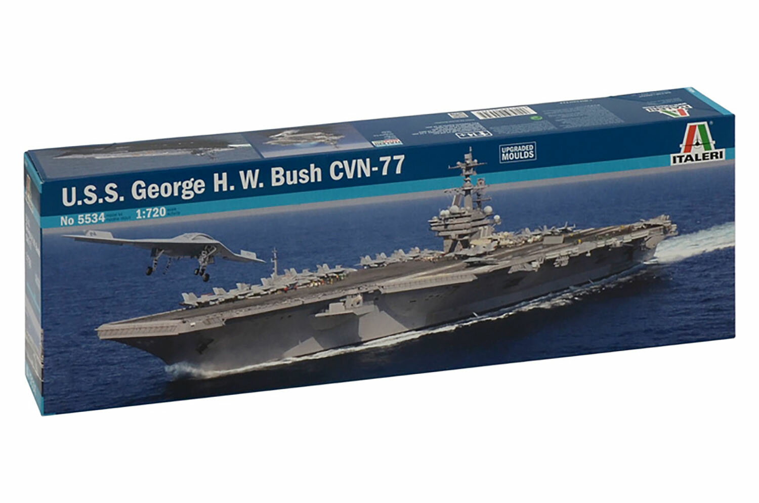 イタレリ 1/720 アメリカ海軍 原子力空母 ジョージ・H・W・ブッシュ CVN-77 【IT5534】 (プラモデル)