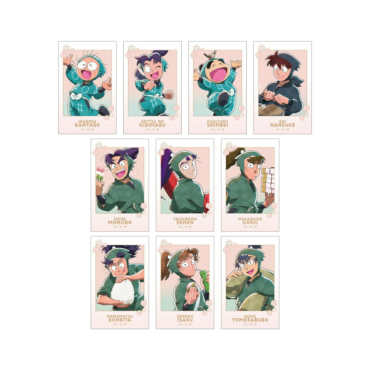 忍たま乱太郎描き下ろし 楽しいお花見の段ver. トレーディングイラストカード ver.B(BOX＝10)