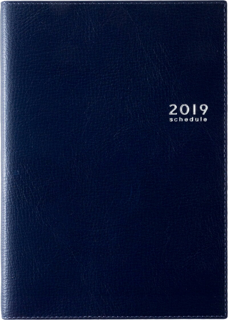 2019年版 1月始まり No.343 T’マンスリーロジェ3日曜始まり ネイビー