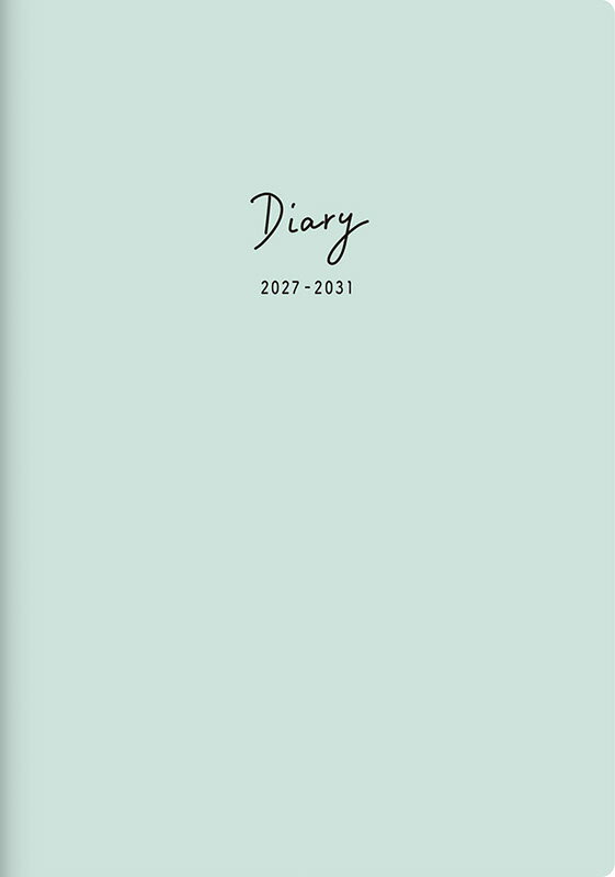 2027年 手帳 1月始まり No.345 5年DIARY [ミントグリーン]高橋書店 B6判