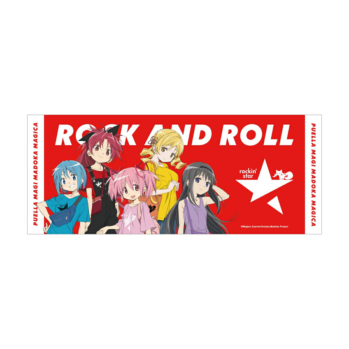 TVアニメ「魔法少女まどか☆マギカ」rockin’starコラボ 描き下ろし 集合 フェイスタオル