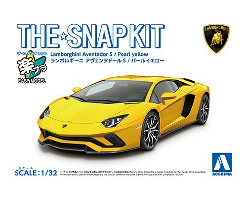 遂にランボルギーニ アヴェンタドールSが登場!!!
ランボルギーニ社が誇るフラッグシップカー、アヴェンタドールSがザ・スナップキットに仲間入り。
細かく色分け成形されたボディも見所です。
パーツ点数33
■塗装不要
ボディ色をプラスチック材料の着色で再現する事により、塗装不要となりました。
ツヤツヤのボディも見どころです。
■お手頃価格
キットの簡略化と1/32スケールとする事でお手頃価格を実現しました。
■接着剤不要
はめ込み式を採用する事で接着剤が不要となりました。
※掲載されている画像は試作品です。【対象年齢】：