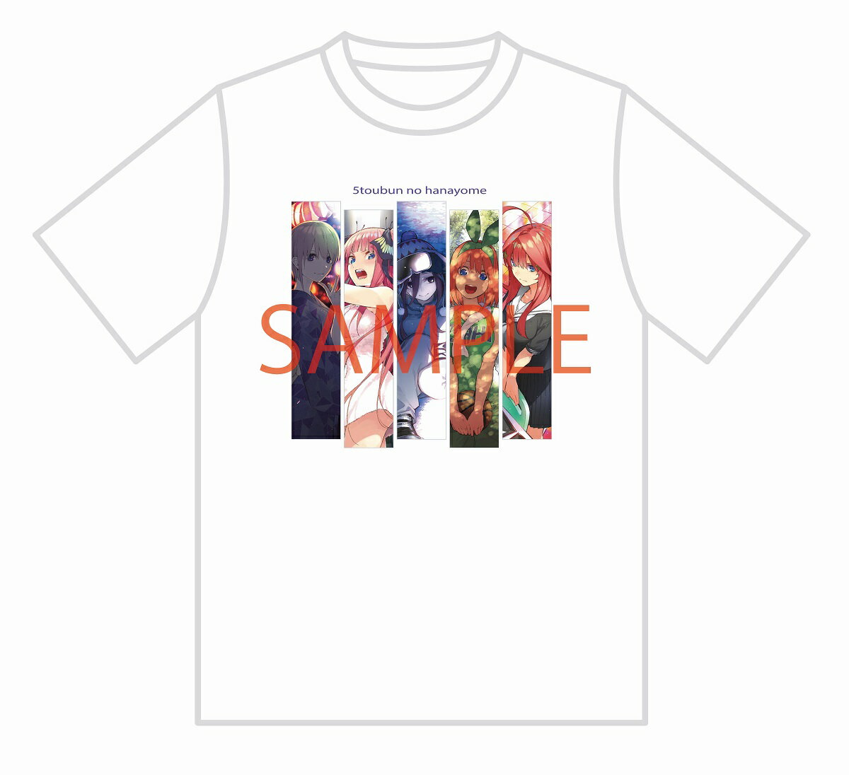 最終巻発売記念！期間限定受注製造 五等分の花嫁 TシャツB（Mサイズ）