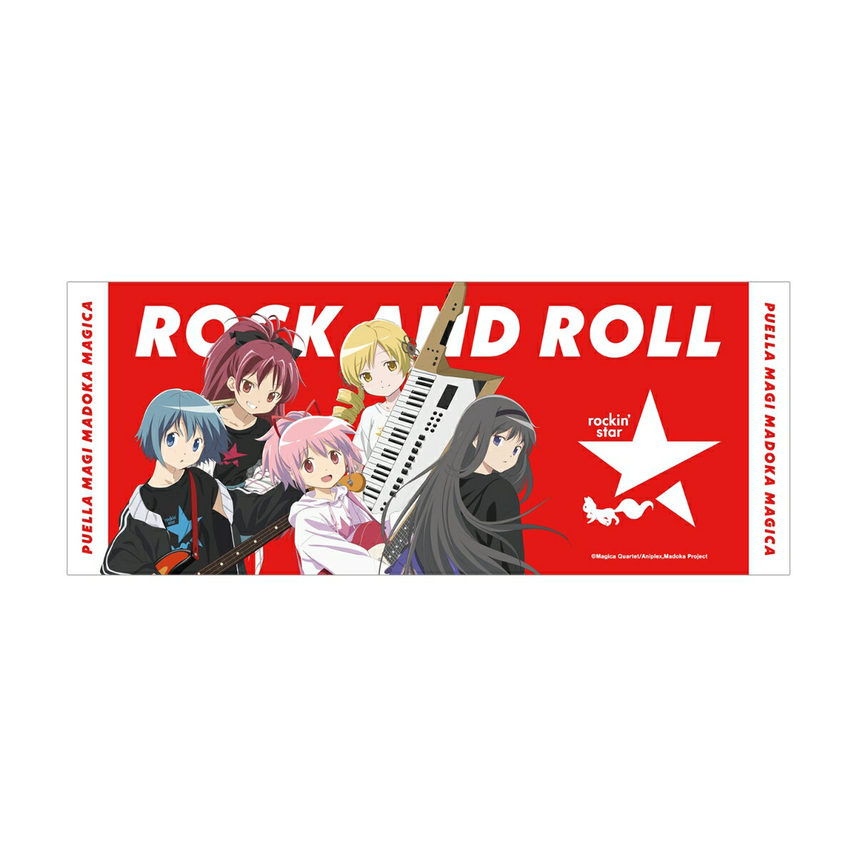 TVアニメ「魔法少女まどか☆マギカ」rockin’starコラボ 描き下ろし 第2弾 集合 フェイスタオル