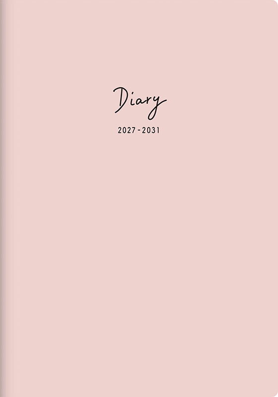 2027年 手帳 1月始まり No.347 5年DIARY [ローズピンク]高橋書店 B6判