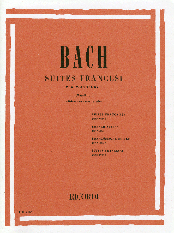 【輸入楽譜】バッハ, Johann Sebastian: フランス組曲 BWV 812-817/ムジェリーニ編