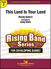 【輸入楽譜】ガスリー, Woody: 我が祖国/アンディ・クラーク編曲: スコアとパート譜セット