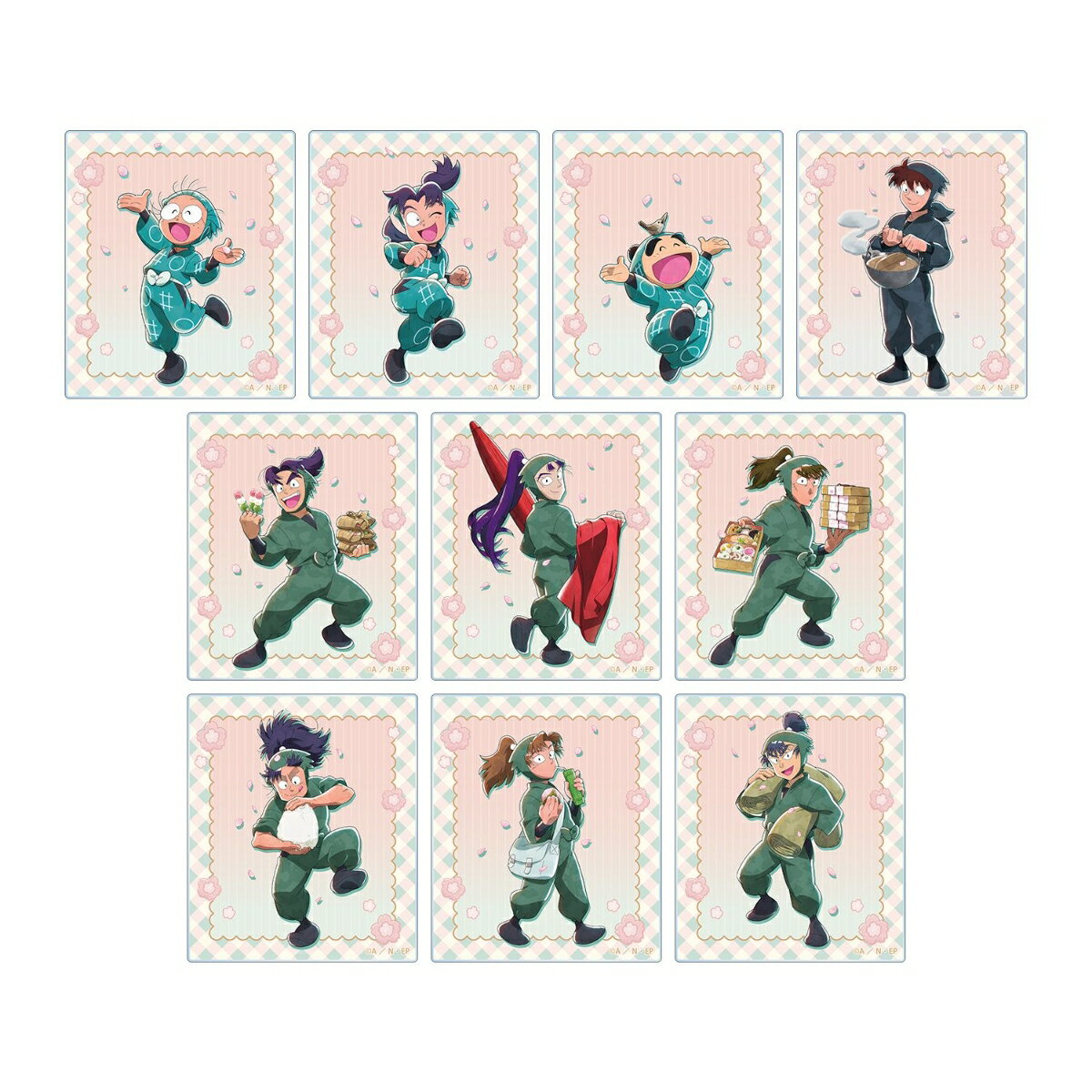 忍たま乱太郎描き下ろし 楽しいお花見の段ver. トレーディングアクリルカード ver.B(BOX＝10)