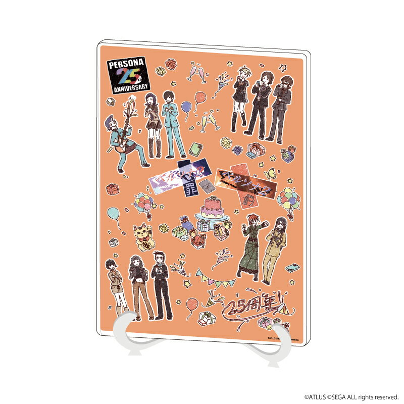 アクリルアートボード(A5サイズ)「ペルソナ2 罪」「ペルソナ2 罰」01/集合デザイン(グラフアート)【グッズ】