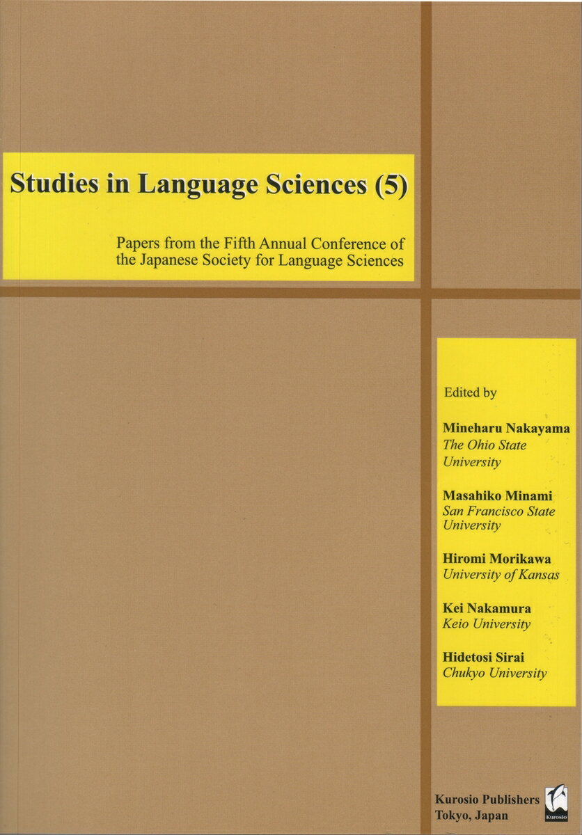 Studies in Language Sciences 5