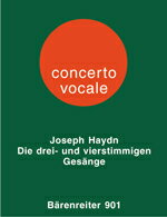 【輸入楽譜】ハイドン, Franz Joseph: 三声、四声の混声合唱曲集