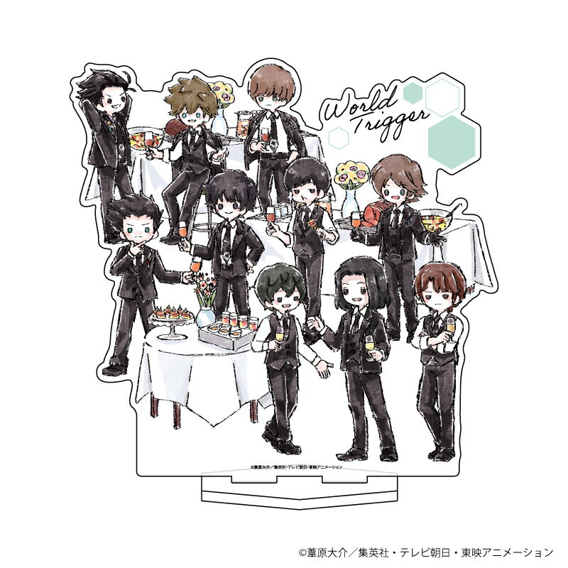 デカキャラアクリルフィギュア「ワールドトリガー」02/集合デザイン スーツver.(グラフアート)【グッズ】