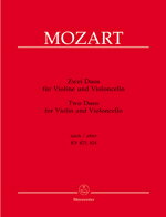 【輸入楽譜】モーツァルト, Wolfgang Amadeus: 二重奏曲 KV 423-424/バイオリンとチェロのための編曲/新モーツァルト全集版