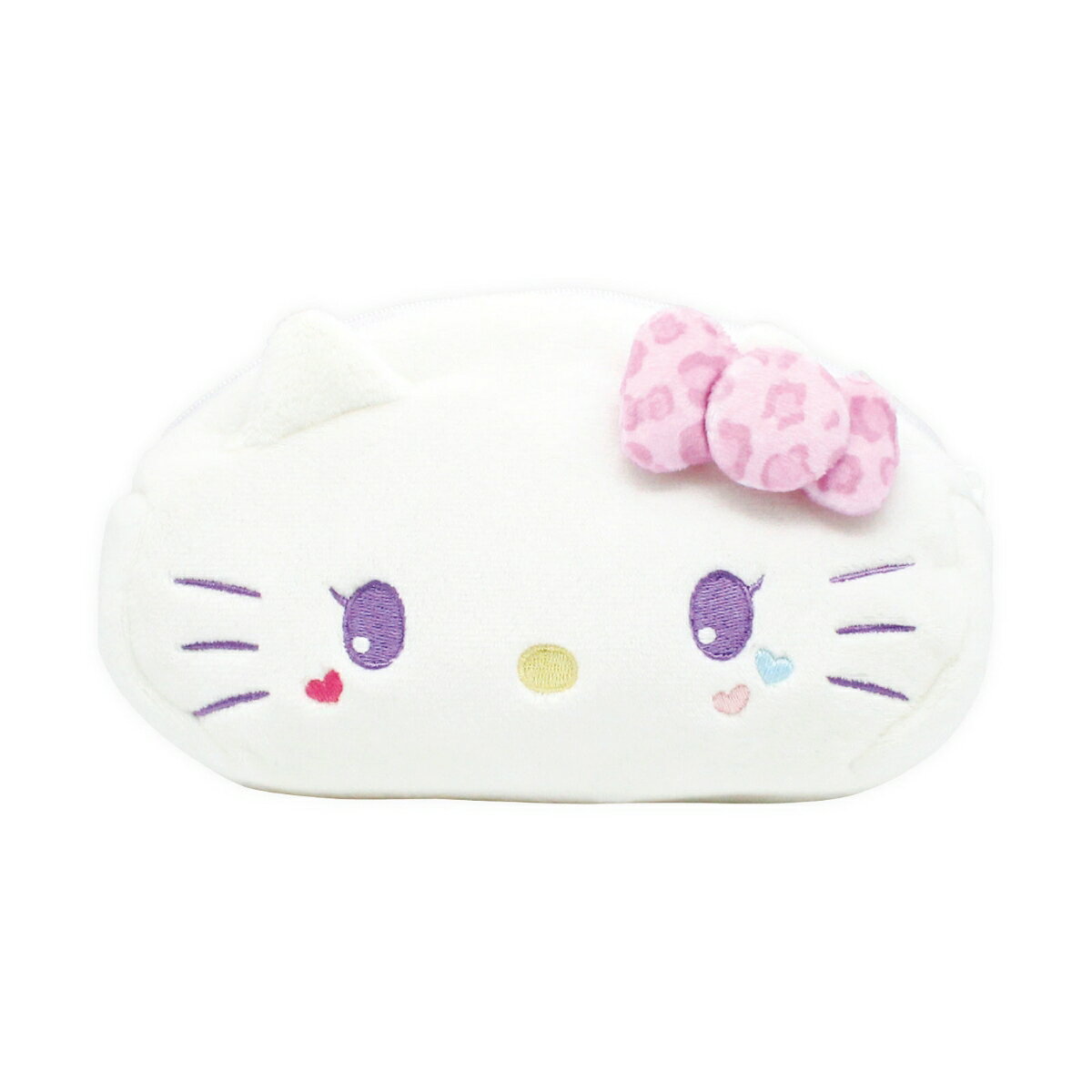 サンリオキャラクターズぬいぐるみフェイスペンポーチ ハローキティ／まっしろ天使