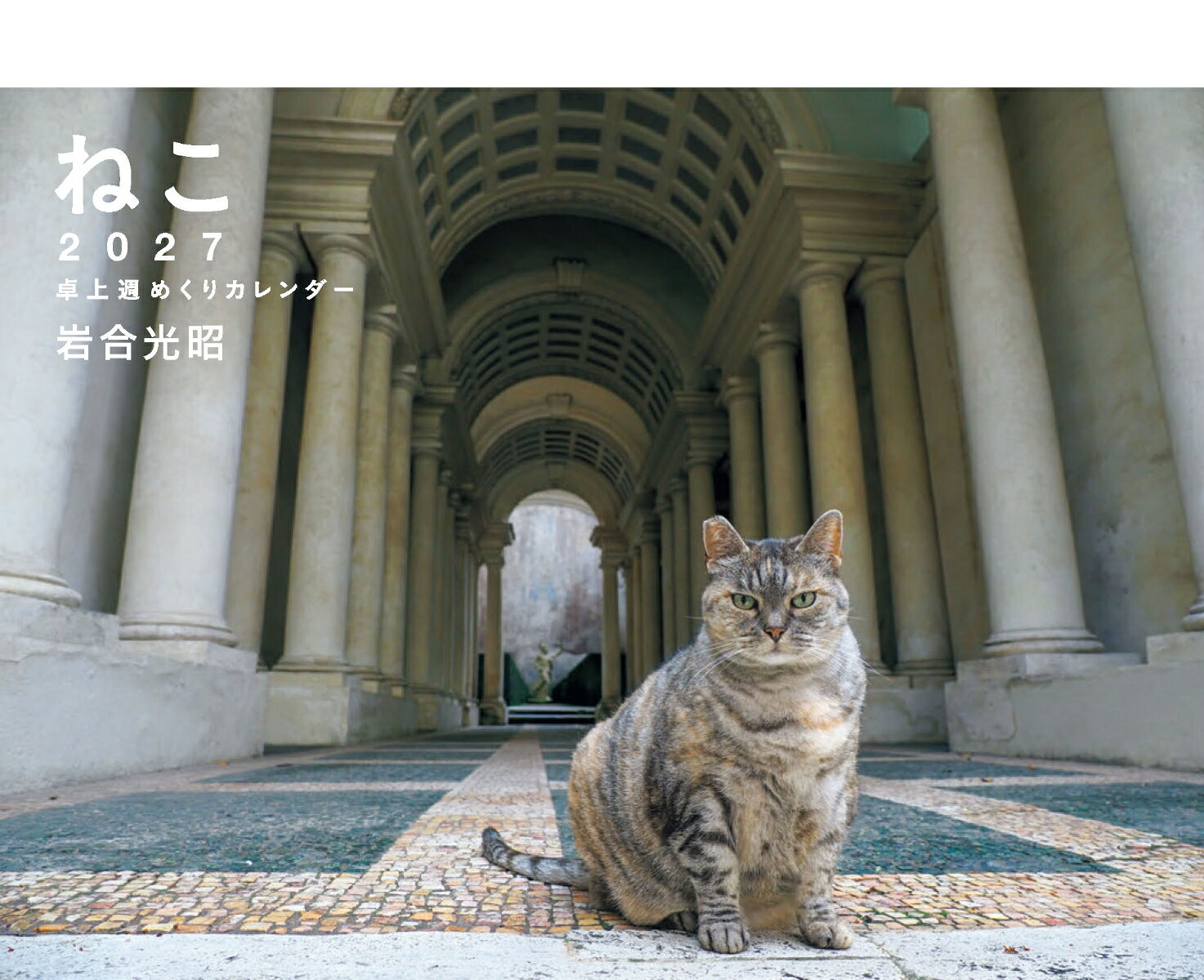 2027 岩合光昭 ねこ 卓上週めくりカレンダー