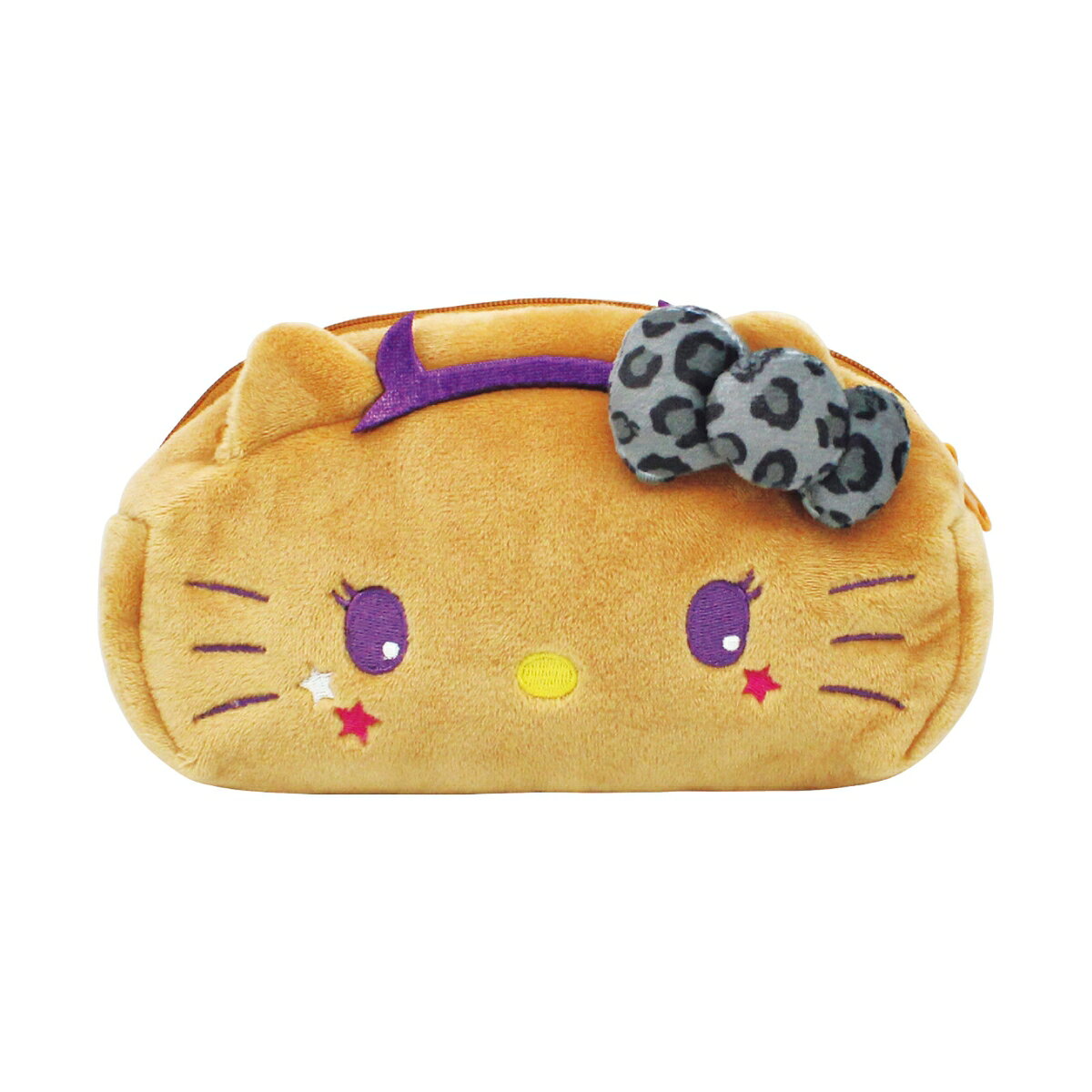 サンリオキャラクターズぬいぐるみフェイスペンポーチ ハローキティ／こんがり小悪魔
