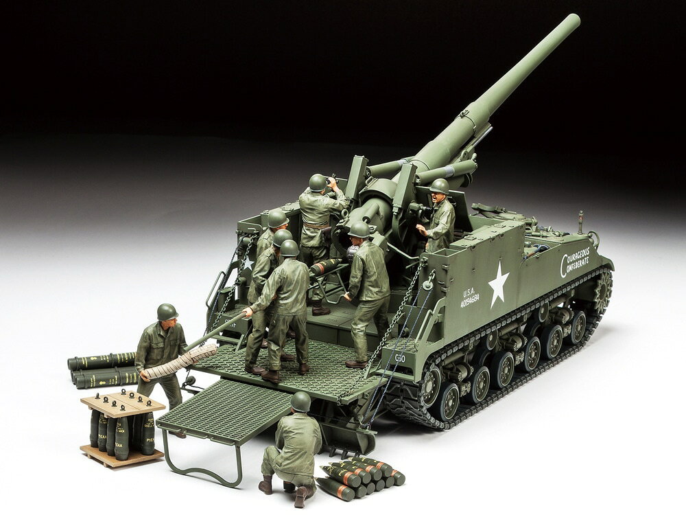 タミヤ ミリタリーミニチュアシリーズ 1/35 アメリカ 155mm自走砲 M40 ビッグショット 【35351】 (プラモデル)