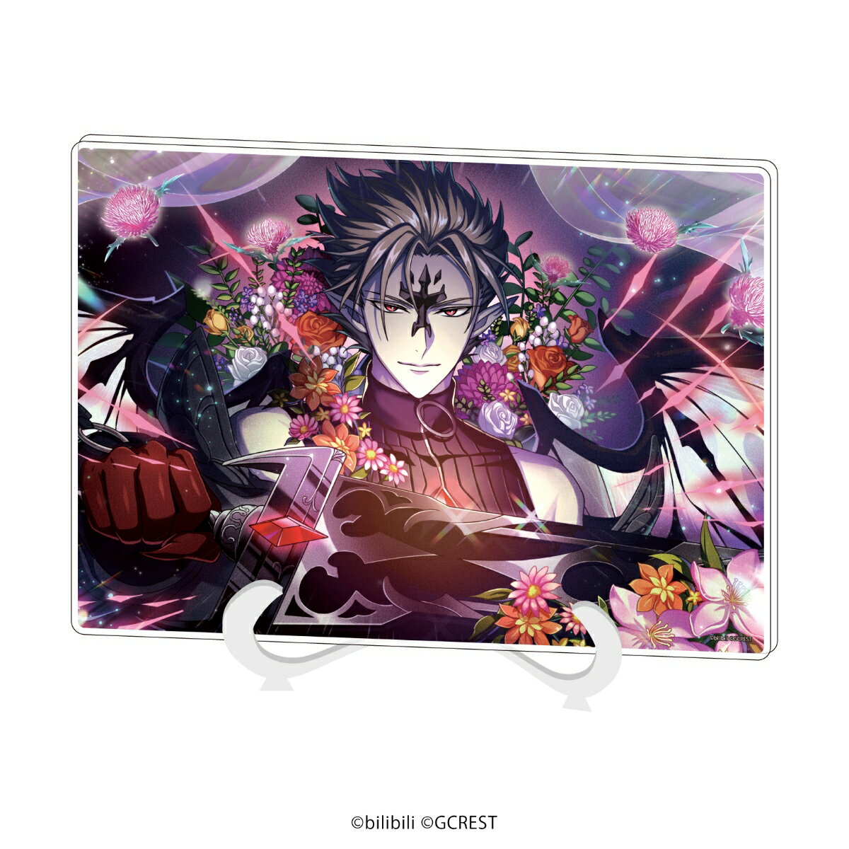 アクリルアートボード(A5サイズ)「夢職人と忘れじの黒い妖精」07/エヴァン覚醒後(公式イラスト)【グッズ】